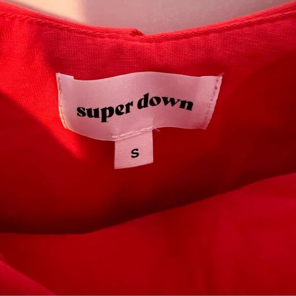 NWT Revolve x Superdown Evie Cold Shoulder Mini Dress in Coral | Size S - Picture 6 of 10